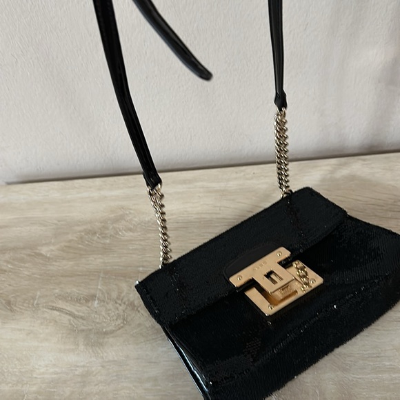 Aldo shoulder bag black with gold chain - Picture 5 of 5